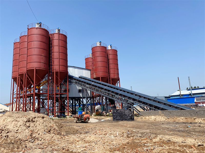 Wet Ready HLS180 Big Type Concrete Batching Plant