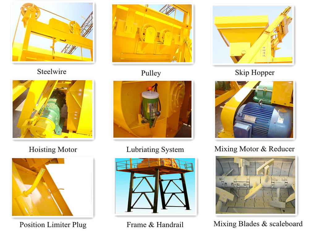 Twin Shaft Concrete Mixer For Sale