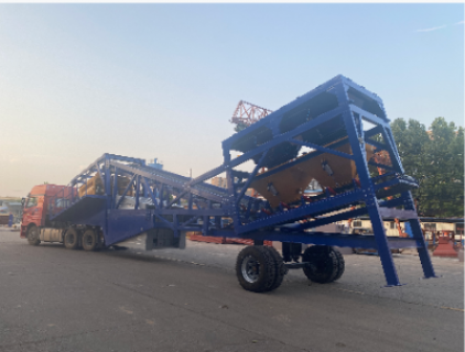 Skip Hoist Type Concrete Batching Plant, Skip And Hoist Concrete, Skip Hoist Concrete