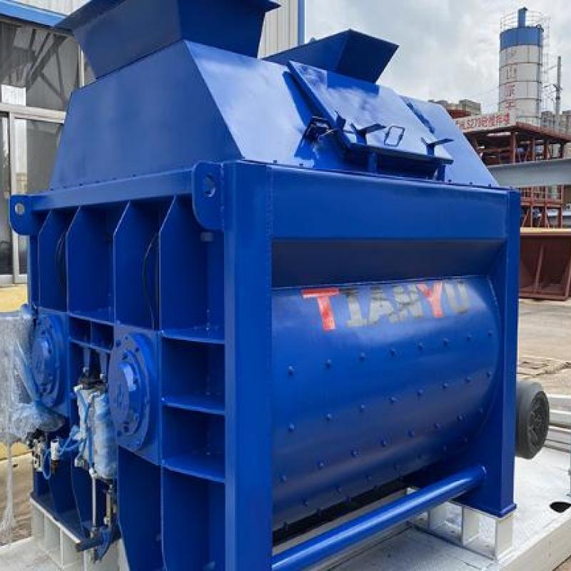 Twin-shaft Concrete Mixer